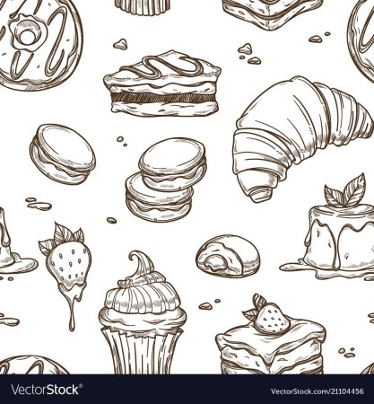 Круассаны набросок