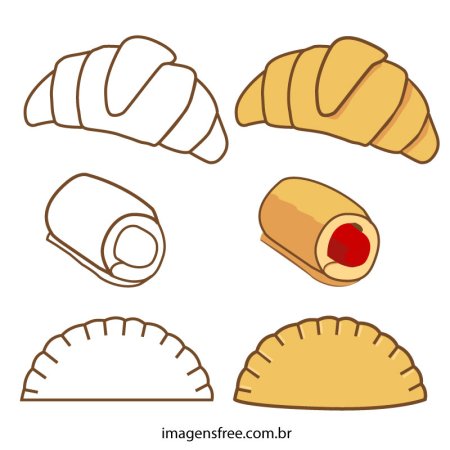 Круассан для срисовки