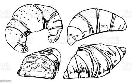 Схематический круассан