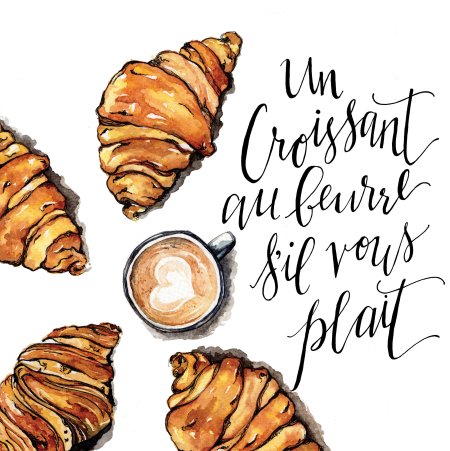 Круассан скетч