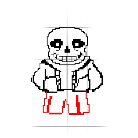 Поэтапное рисование Санса