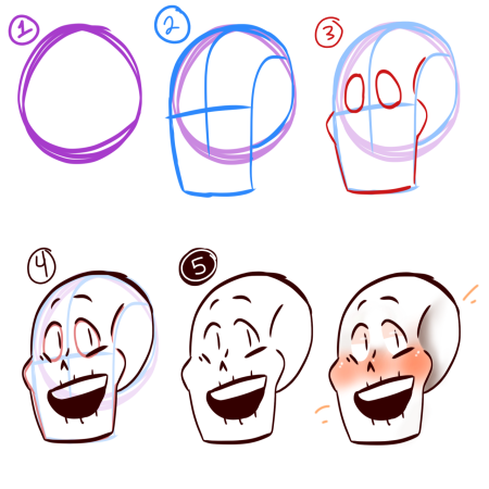 Санс голова для рисования