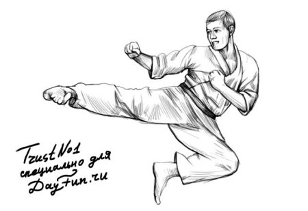 Каратист карандашом