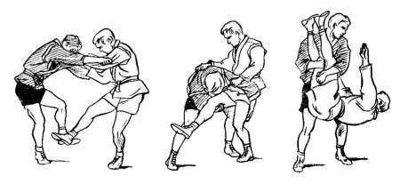 Передняя подсечка в самбо