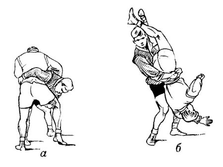 Бросок из самбо боковой переворот-