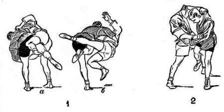 Самбо бросок с подхватом