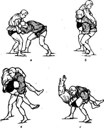 Самбо бросок через плечи «мельница»