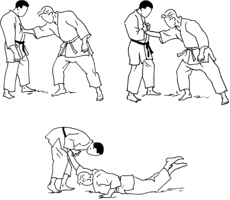 Дзюдо захват за шею сзади