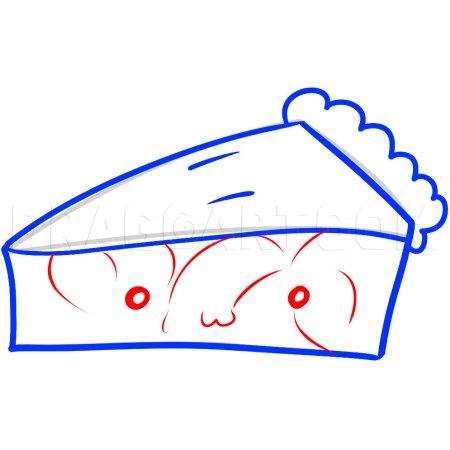 Этапы рисования хлебобулочных изделий