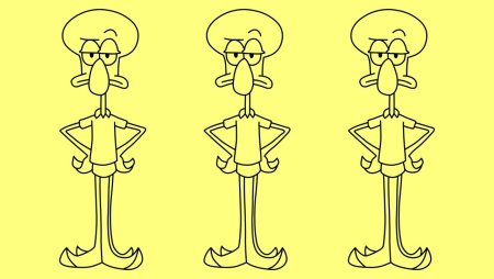 Сквидвард поэтапно