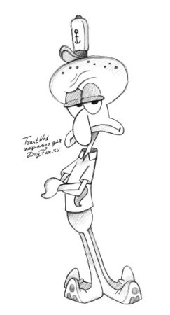 Рисунки губка Боб и Сквидвард