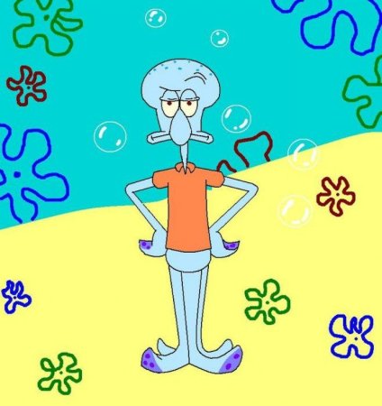 Сквидвард поэтапно