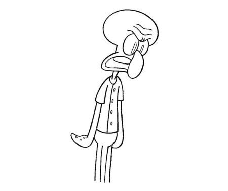 Сквидвард нарисовать