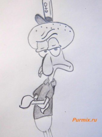 Сквидвард карандашом