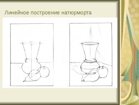 Этапы рисования натюрморта