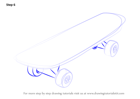Как нарисовать скейт поэтапно