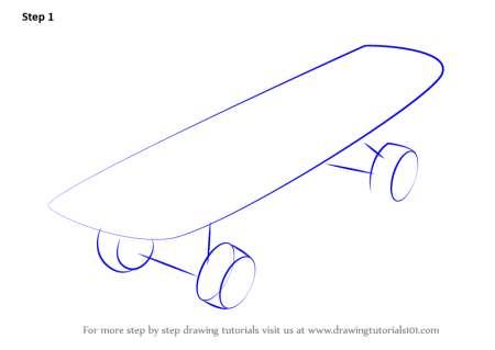 Нарисовать скейт поэтапно