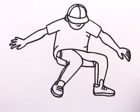 Скейтер набросок