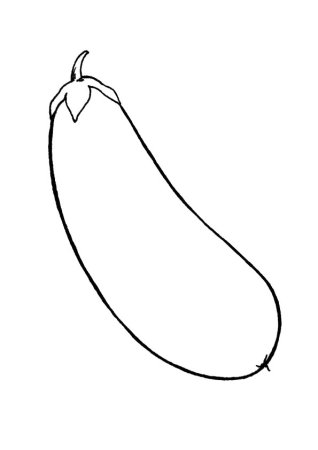 Баклажан раскраска