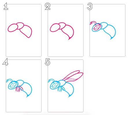 Как нарисовать осу