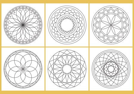 Лист для рисования мандал