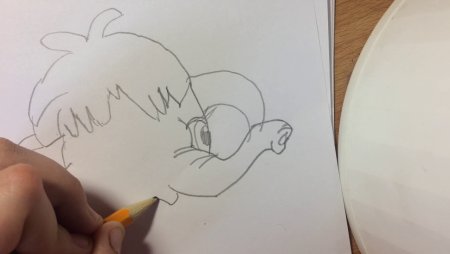 Поэтапный рисунок мамонтенка