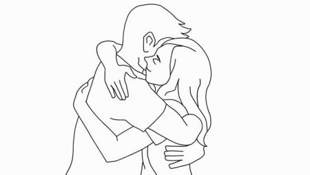 Объятия рисунок