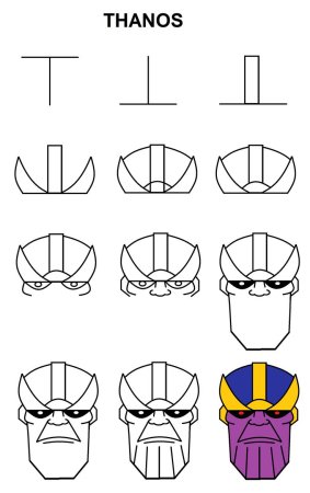 Несложные рисунки супергероев