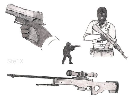 Сосна рисунок