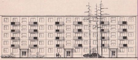 Нарисовать панельный дом