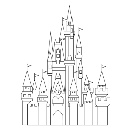 How to draw Castle Plan Step by Step