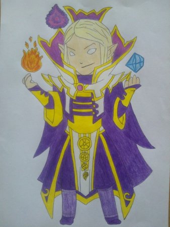 ИНВОКЕР дота 2 карандашом