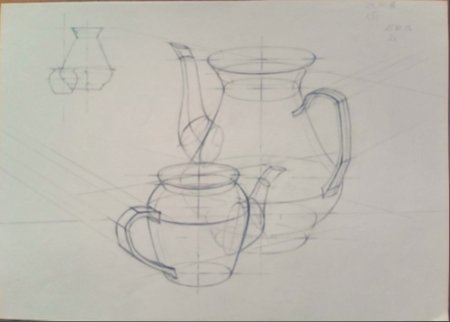 Рисование посуда для дошкольников