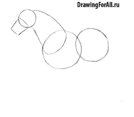 Пошаговое рисование коня