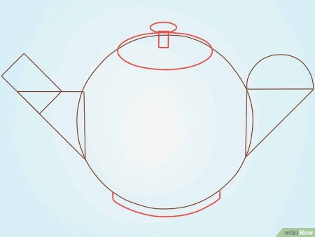 Чайник карандашом