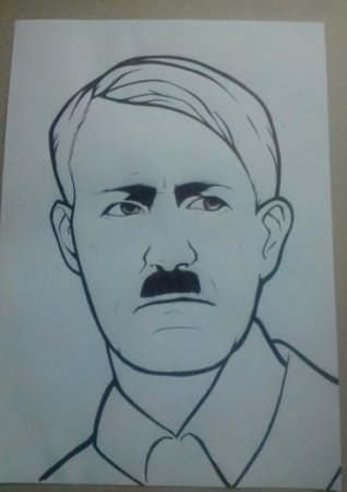 Гитлер раскраска