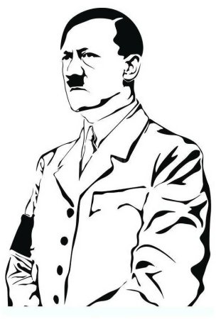 Нарисованный Адольф Гитлер