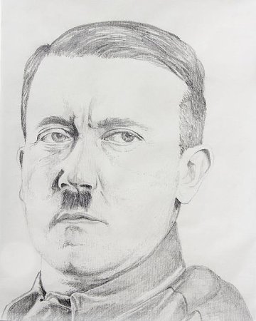 Адольф Гитлер карандашом