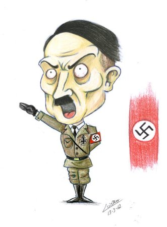 Адольф Гитлер карикатура