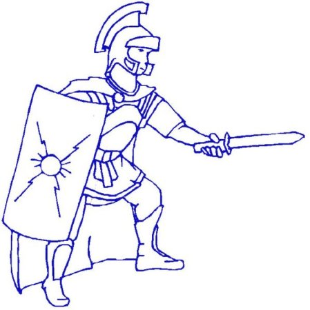 Гладиатор рисунок