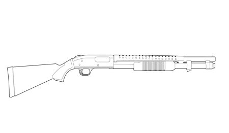Remington 870 чертеж