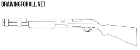 Помпа дробовик ФОРТНАЙТ чертёж