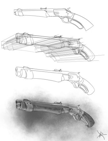 M1887 дробовик чертеж