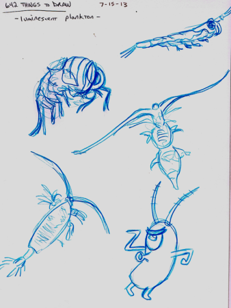 Поэтапное рисование планктон