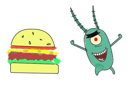 Раскраска Спанч Боб планктон