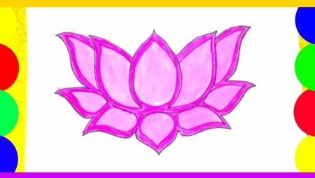 Пошаговое рисование лотоса
