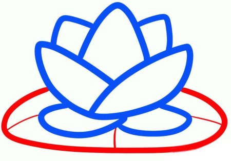 Лотос рисунок для детей