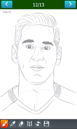 Рисунок Месси карандашом легко