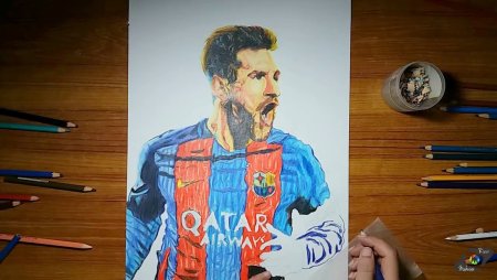 Нарисовать Лионеля Месси