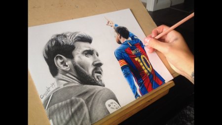 Лео Месси эскизы